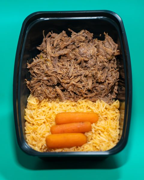 Bandeja de vaca frita de D.D Fit Meals